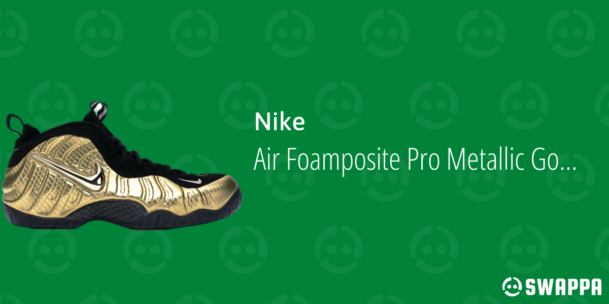 air foamposite pro metallic gold