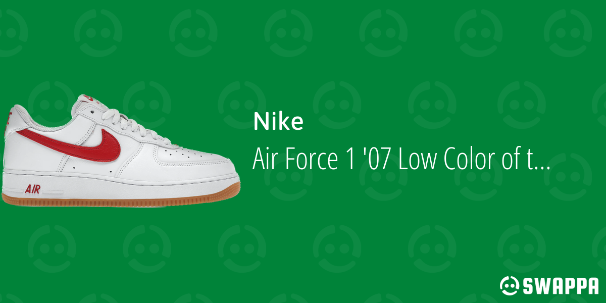 Nike Air Force 1 '07 Low Color of the Month University Red