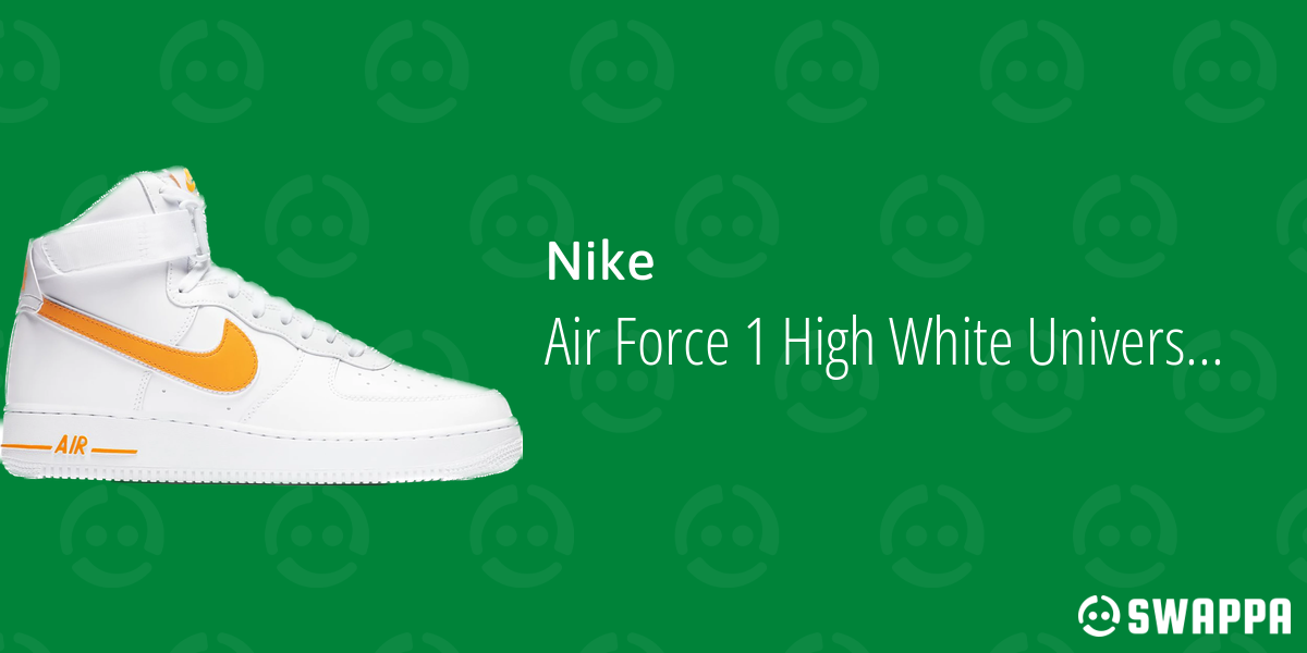 nike air force 1 high white university gold