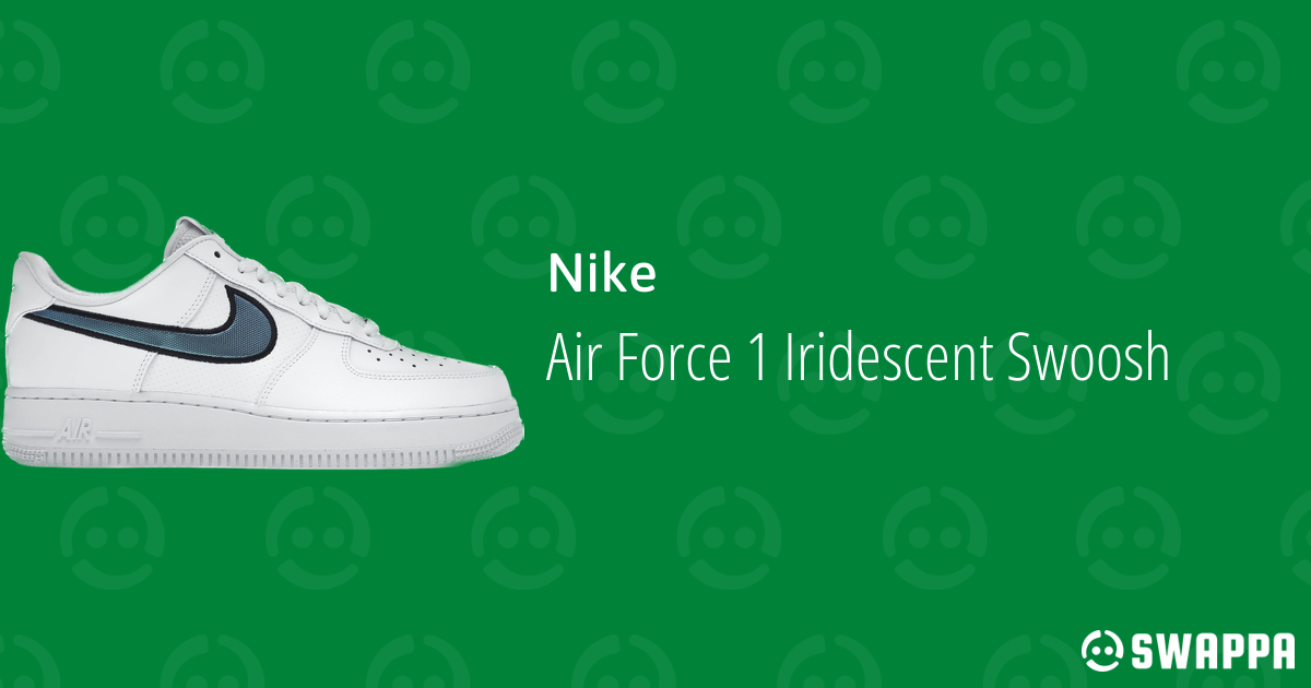 air force 1 iridescent swoosh