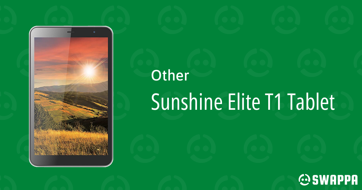 Sunshine Elite T1 Tablet For Sale, Used and Refurbished Swappa