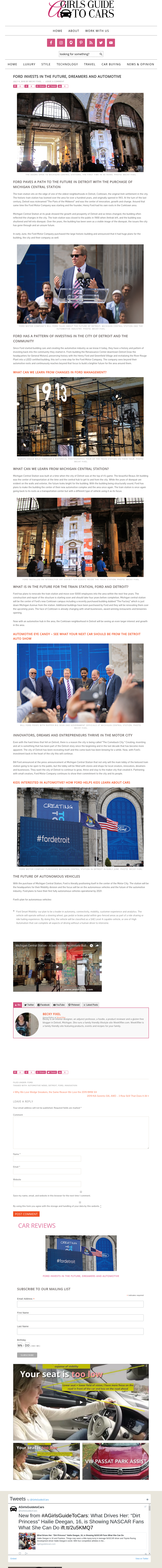 A Girls Guide to Cars - Ford Invests in Dreamers and the Future of Automotive A Girls Guide to Cars - Ford Invests in Dreamers and the Future of Automotive