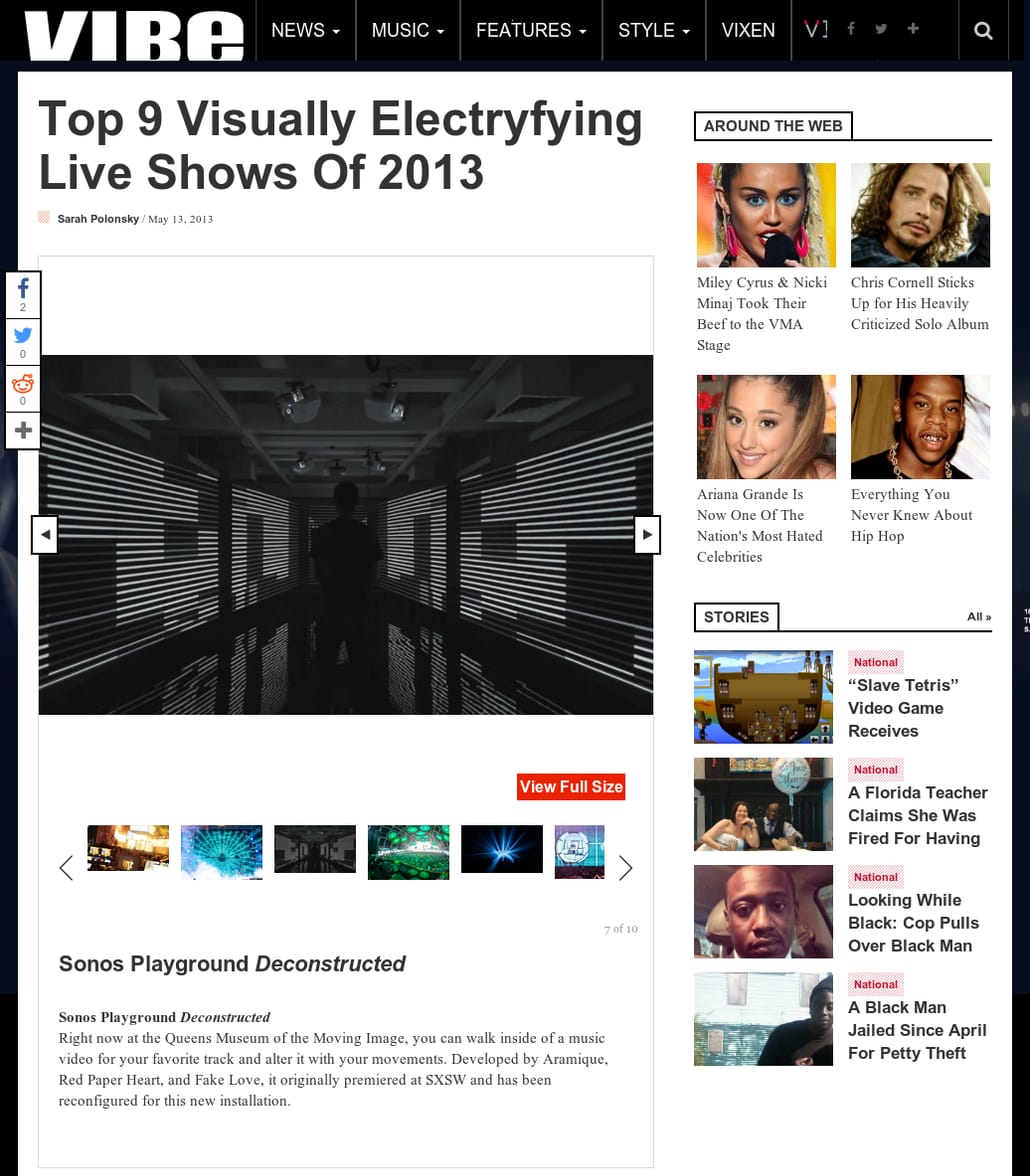 Vibe - Top 9 Visually Electryfying Live Shows Of 2013