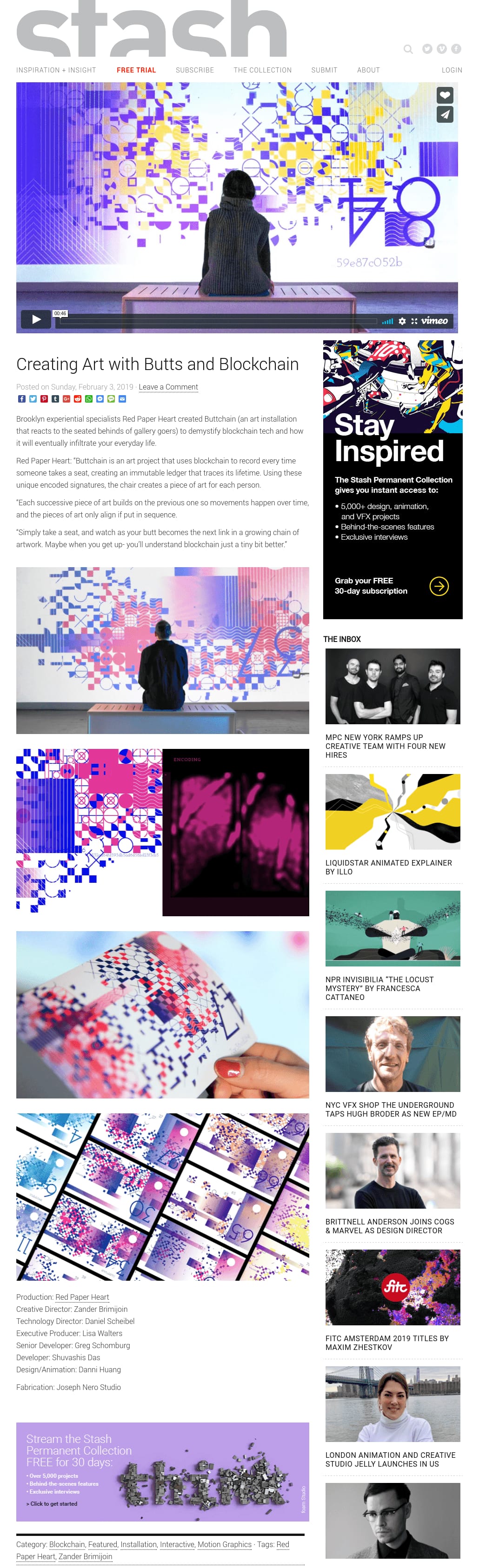 STASH - Creating Art with Butts and Blockchain STASH - Creating Art with Butts and Blockchain