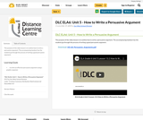 DLC ELA6: How to Write a Persuasive Argument DLC ELA6: How to Write a Persuasive Argument