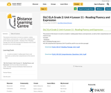 DLC ELA Grade 2: Unit 4 Lesson 11 - Reading Fluency and Expression DLC ELA Grade 2: Unit 4 Lesson 11 - Reading Fluency and Expression