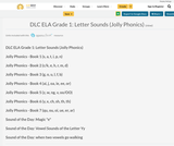 DLC ELA Grade 1: Letter Sounds (Jolly Phonics) DLC ELA Grade 1: Letter Sounds (Jolly Phonics)
