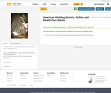 American Welding Society - Safety and Health Fact Sheets American Welding Society - Safety and Health Fact Sheets