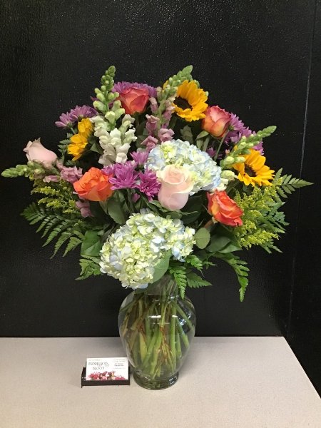 A 5 Star Customer Reviewed Flower Arrangement Designed by Expressions In Bloom in Corvallis, OR