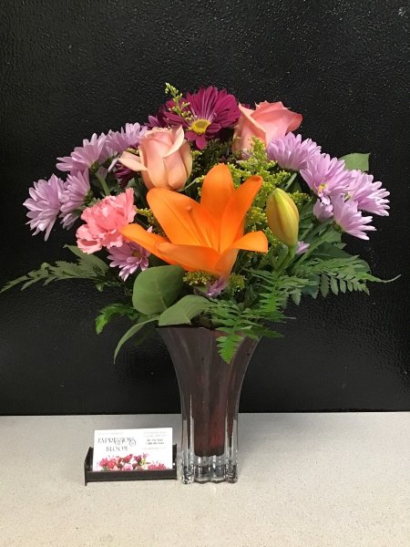A 5 Star Customer Reviewed Flower Arrangement Designed by Expressions In Bloom in Corvallis, OR