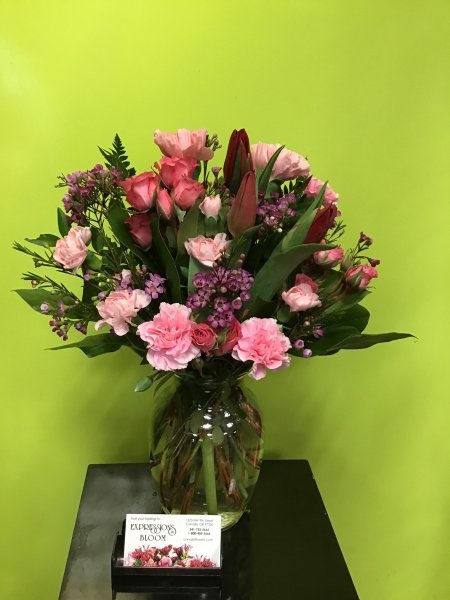 A 5 Star Customer Reviewed Flower Arrangement Designed by Expressions In Bloom in Corvallis, OR