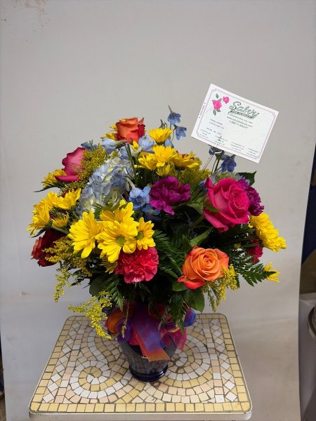 A 5 Star Customer Reviewed Flower Arrangement Designed by Salvy the Florist in Lynn, MA