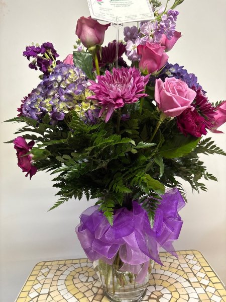 A 5 Star Customer Reviewed Flower Arrangement Designed by Salvy the Florist in Lynn, MA
