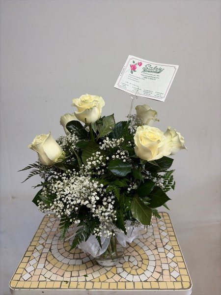 A 5 Star Customer Reviewed Flower Arrangement Designed by Salvy the Florist in Lynn, MA