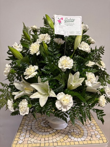A 5 Star Customer Reviewed Flower Arrangement Designed by Salvy the Florist in Lynn, MA