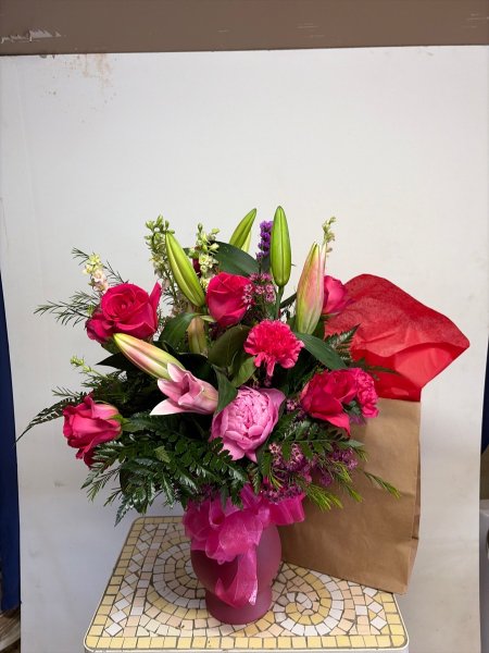 A 5 Star Customer Reviewed Flower Arrangement Designed by Salvy the Florist in Lynn, MA