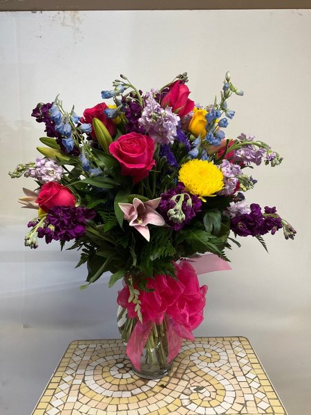 A 5 Star Customer Reviewed Flower Arrangement Designed by Salvy the Florist in Lynn, MA