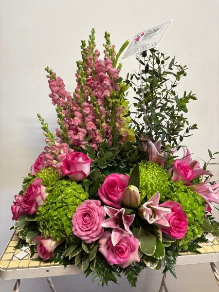 A 5 Star Customer Reviewed Flower Arrangement Designed by Salvy the Florist in Lynn, MA