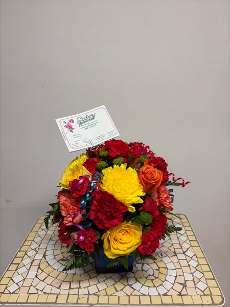 A 5 Star Customer Reviewed Flower Arrangement Designed by Salvy the Florist in Lynn, MA