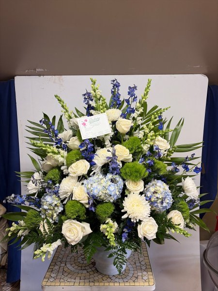 A 5 Star Customer Reviewed Flower Arrangement Designed by Salvy the Florist in Lynn, MA