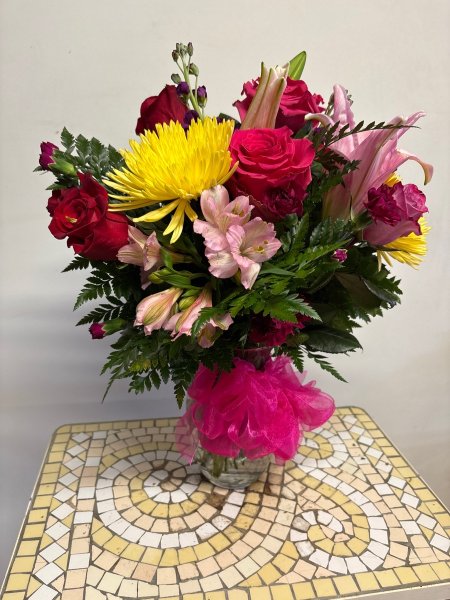 A 5 Star Customer Reviewed Flower Arrangement Designed by Salvy the Florist in Lynn, MA