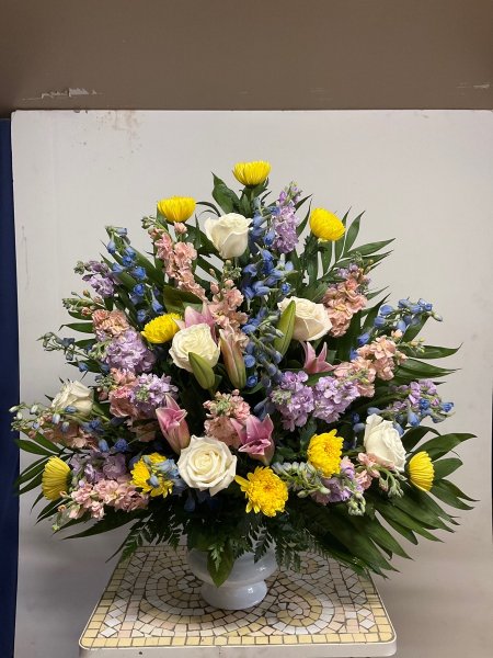 A 5 Star Customer Reviewed Flower Arrangement Designed by Salvy the Florist in Lynn, MA