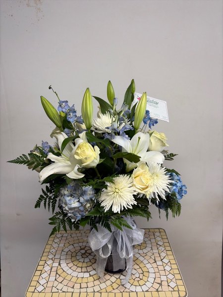 A 5 Star Customer Reviewed Flower Arrangement Designed by Salvy the Florist in Lynn, MA
