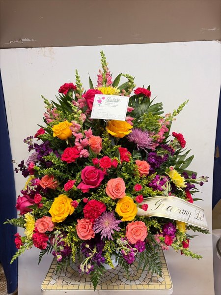 A 5 Star Customer Reviewed Flower Arrangement Designed by Salvy the Florist in Lynn, MA