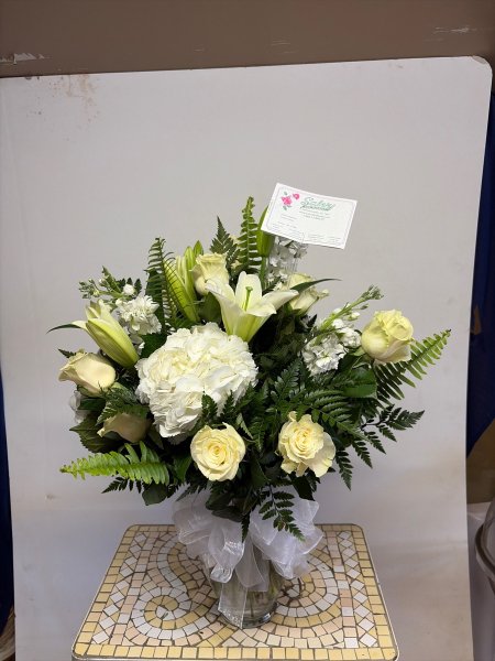A 5 Star Customer Reviewed Flower Arrangement Designed by Salvy the Florist in Lynn, MA
