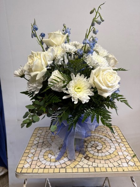 A 5 Star Customer Reviewed Flower Arrangement Designed by Salvy the Florist in Lynn, MA