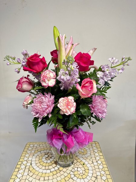 A 5 Star Customer Reviewed Flower Arrangement Designed by Salvy the Florist in Lynn, MA