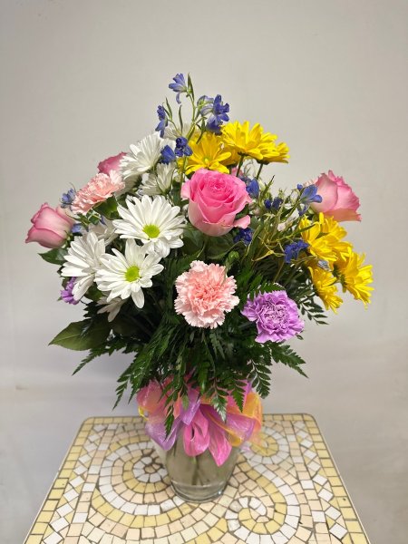 A 5 Star Customer Reviewed Flower Arrangement Designed by Salvy the Florist in Lynn, MA