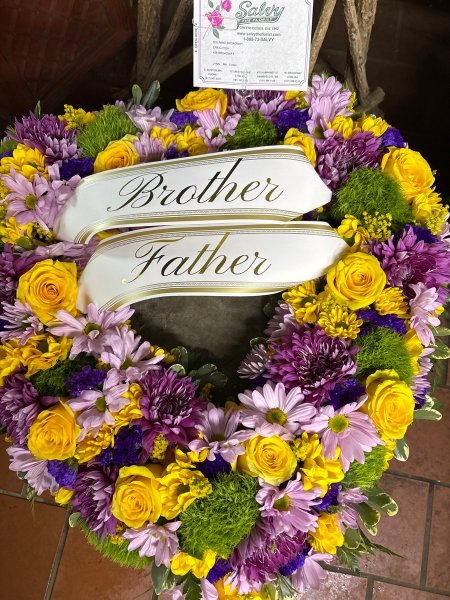 A 4 Star Customer Reviewed Flower Arrangement Designed by Salvy the Florist in Lynn, MA