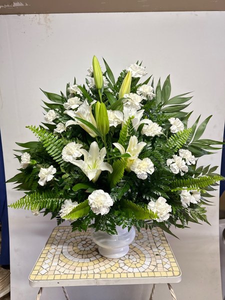 A 5 Star Customer Reviewed Flower Arrangement Designed by Salvy the Florist in Lynn, MA
