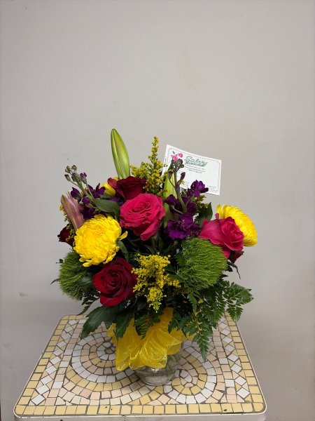 A 5 Star Customer Reviewed Flower Arrangement Designed by Salvy the Florist in Lynn, MA