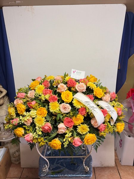 A 5 Star Customer Reviewed Flower Arrangement Designed by Salvy the Florist in Lynn, MA