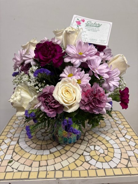 A 5 Star Customer Reviewed Flower Arrangement Designed by Salvy the Florist in Lynn, MA