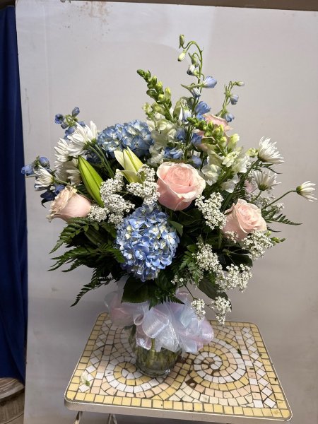 A 5 Star Customer Reviewed Flower Arrangement Designed by Salvy the Florist in Lynn, MA