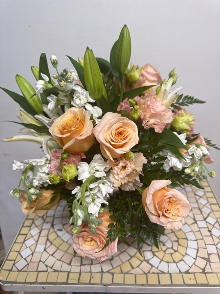 A 5 Star Customer Reviewed Flower Arrangement Designed by Salvy the Florist in Lynn, MA