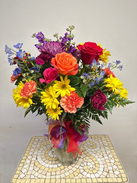 A 5 Star Customer Reviewed Flower Arrangement Designed by Salvy the Florist in Lynn, MA