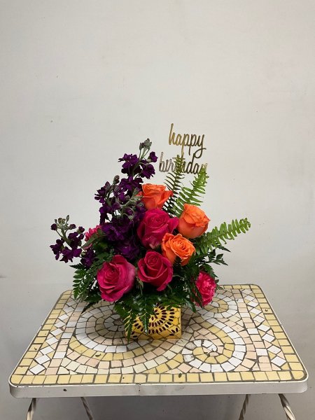 A 5 Star Customer Reviewed Flower Arrangement Designed by Salvy the Florist in Lynn, MA