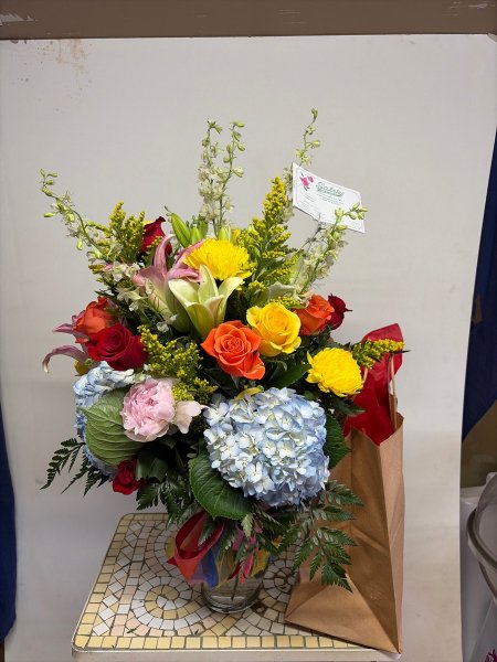 A 5 Star Customer Reviewed Flower Arrangement Designed by Salvy the Florist in Lynn, MA