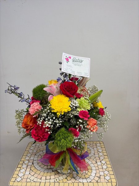 A 5 Star Customer Reviewed Flower Arrangement Designed by Salvy the Florist in Lynn, MA