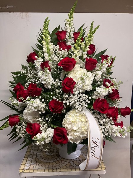 A 5 Star Customer Reviewed Flower Arrangement Designed by Salvy the Florist in Lynn, MA