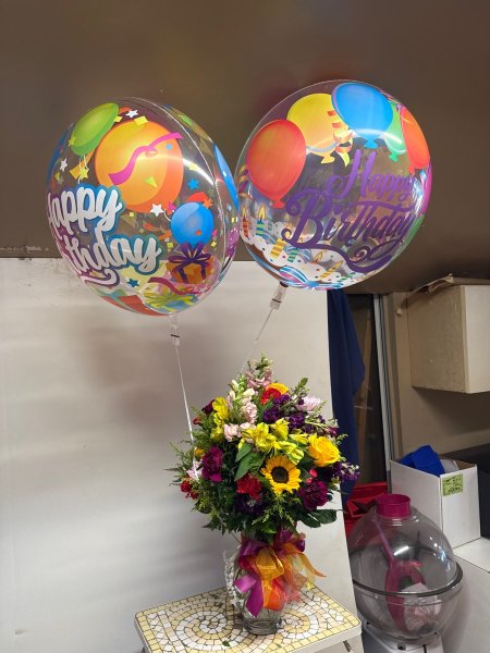 A 5 Star Customer Reviewed Flower Arrangement Designed by Salvy the Florist in Lynn, MA