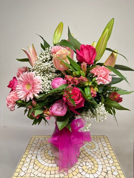 A 5 Star Customer Reviewed Flower Arrangement Designed by Salvy the Florist in Lynn, MA