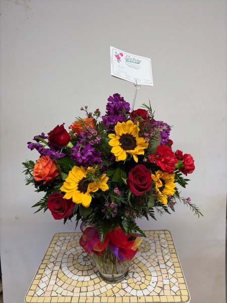 A 5 Star Customer Reviewed Flower Arrangement Designed by Salvy the Florist in Lynn, MA