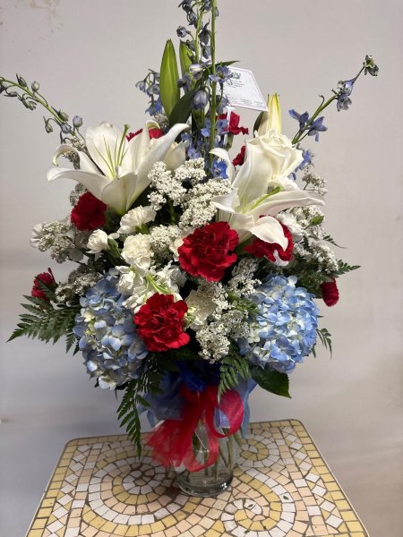 A 5 Star Customer Reviewed Flower Arrangement Designed by Salvy the Florist in Lynn, MA