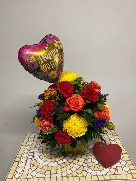 A 5 Star Customer Reviewed Flower Arrangement Designed by Salvy the Florist in Lynn, MA