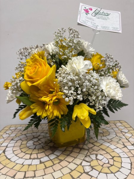 A 5 Star Customer Reviewed Flower Arrangement Designed by Salvy the Florist in Lynn, MA